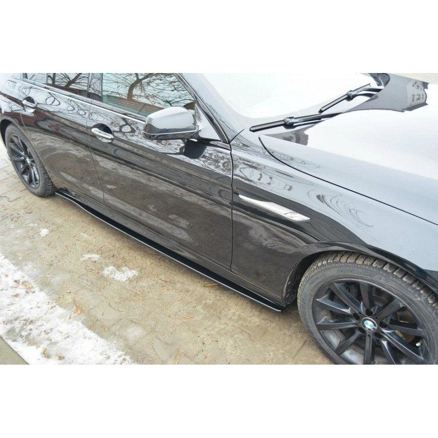 Maxton sideskørter til BMW 6 Gran Coupé M-Pack F06 – blank sort – billede 1 af 6