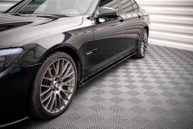 Maxton sideskørter til BMW 7 M-Pack F01 – blank sort – billede 1 af 5