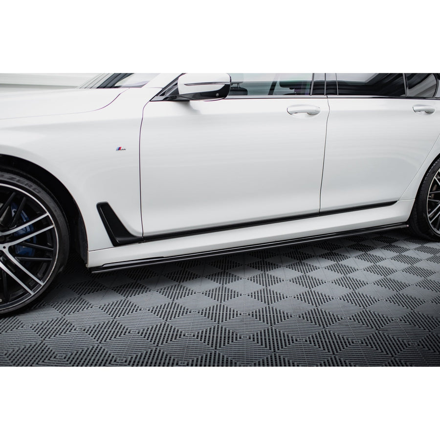 Maxton sideskørter til BMW 7 M-Pack G11 – blank sort – billede 1 af 5