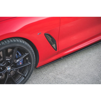 Maxton sideskørter til BMW 8 Coupe M-Pack G15 / M8 F92 – blank sort – billede 4 af 6