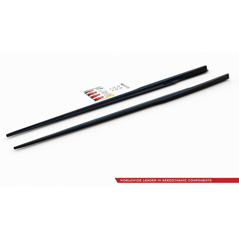 Maxton sideskørter til BMW 8 Coupe M-Pack G15 / M8 F92 – blank sort – billede 5 af 6