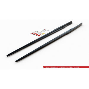 Maxton sideskørter til BMW 8 Coupe M-Pack G15 / M8 F92 – blank sort – billede 6 af 6