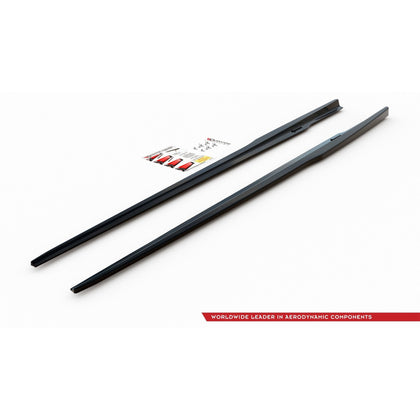 Maxton sideskørter til BMW 8 Coupe M-Pack G15 / M8 F92 – blank sort – billede 6 af 6
