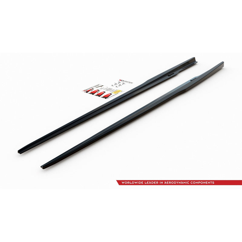 Maxton sideskørter til BMW 8 Coupe M-Pack G15 / M8 F92 – blank sort – billede 6 af 6