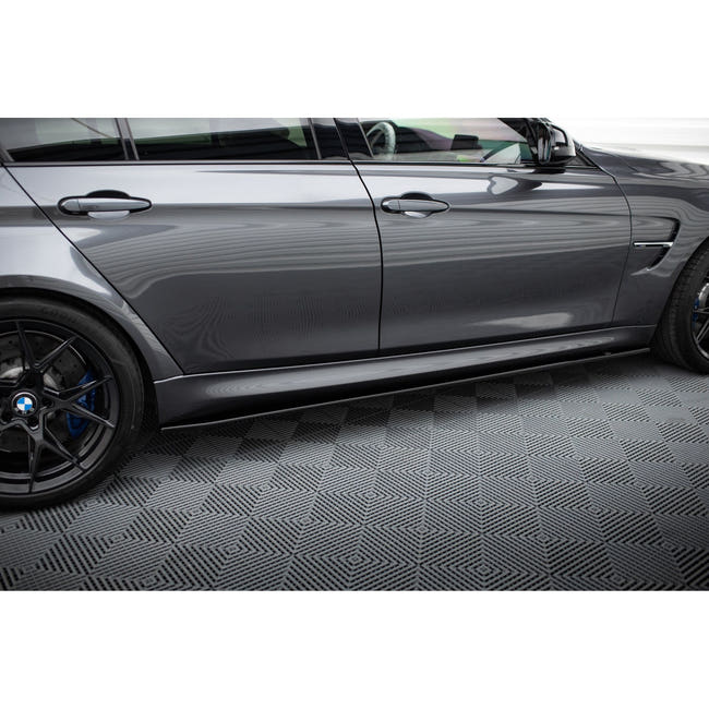Maxton sideskørter til BMW M3 F80 – blank sort – billede 2 af 5