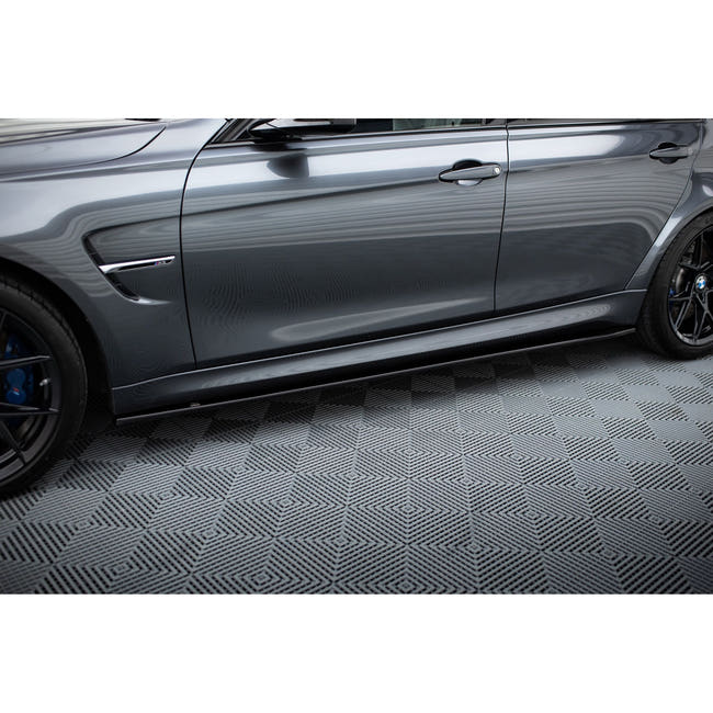 Maxton sideskørter til BMW M3 F80 – blank sort – billede 1 af 5