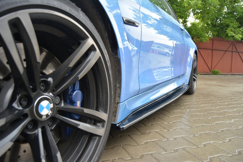 Maxton sideskørter til BMW M4 F82 – blank sort – billede 3 af 6