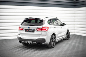 Maxton sideskørter til BMW X1 M-Pack F48 / F48 Facelift – blank sort – billede 2 af 5