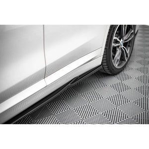 Maxton sideskørter til BMW X1 M-Pack F48 / F48 Facelift – blank sort – billede 3 af 5