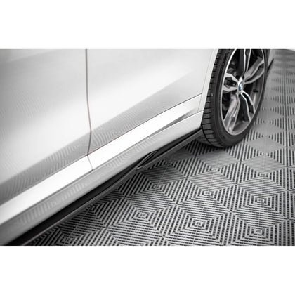 Maxton sideskørter til BMW X1 M-Pack F48 / F48 Facelift – blank sort – billede 3 af 5