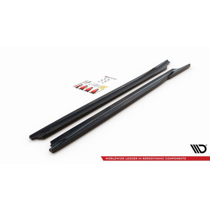 Maxton sideskørter til BMW X1 M-Pack F48 / F48 Facelift – blank sort – billede 5 af 5