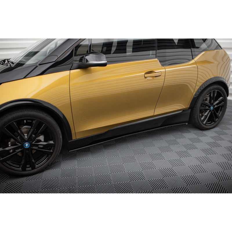 Maxton sideskørter til BMW i3 S Mk1 Facelift – blank sort – billede 1 af 5