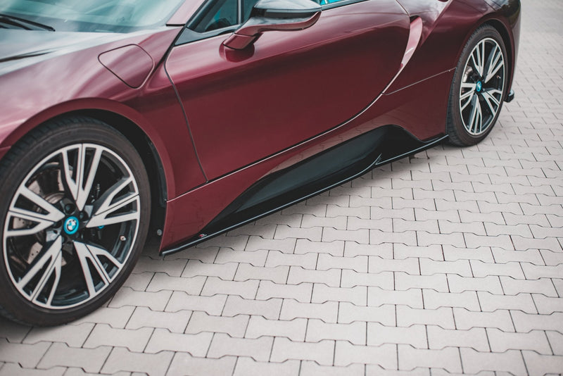 Maxton sideskørter til BMW i8 – blank sort – billede 1 af 8