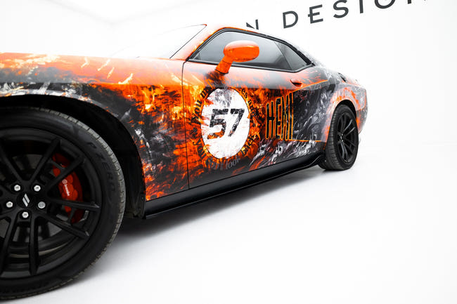 Maxton sideskørter til Dodge Challenger GT Mk3 Facelift – blank sort – billede 1 af 7