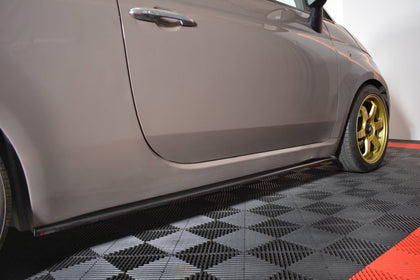 Maxton sideskørter til Fiat 500 – blank sort – billede 2 af 7