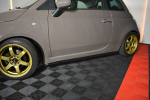 Maxton sideskørter til Fiat 500 – blank sort – billede 1 af 7