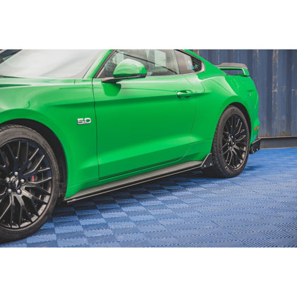 Maxton sideskørter til Ford Mustang GT Mk6 Facelift – blank sort – billede 1 af 6