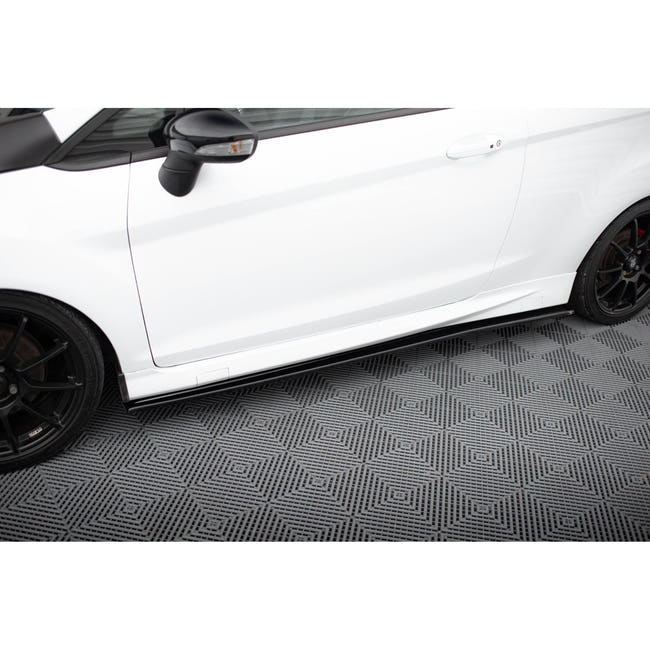Maxton sideskørter til Ford Fiesta ST / ST-Line Mk7 / Mk7 Facelift – blank sort – billede 1 af 5