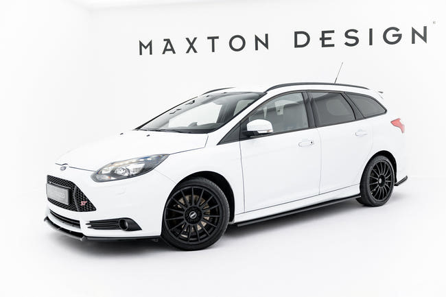 Maxton sideskørter til Ford Focus ST / ST-Line Hatchback / Estate Mk3 / Mk3 Facelift – blank sort – billede 2 af 6