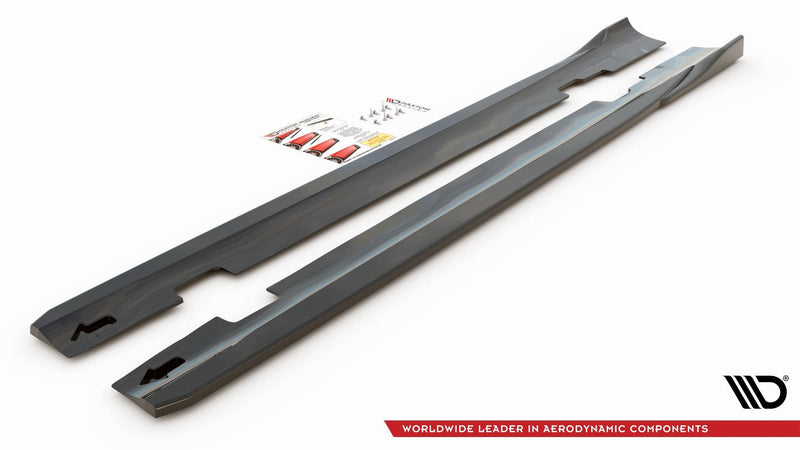 Maxton sideskørter til Ford S-Max Mk2 Facelift – blank sort – billede 7 af 8