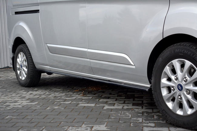 Maxton sideskørter til Ford Transit Custom Mk1 Facelift – blank sort – billede 1 af 7