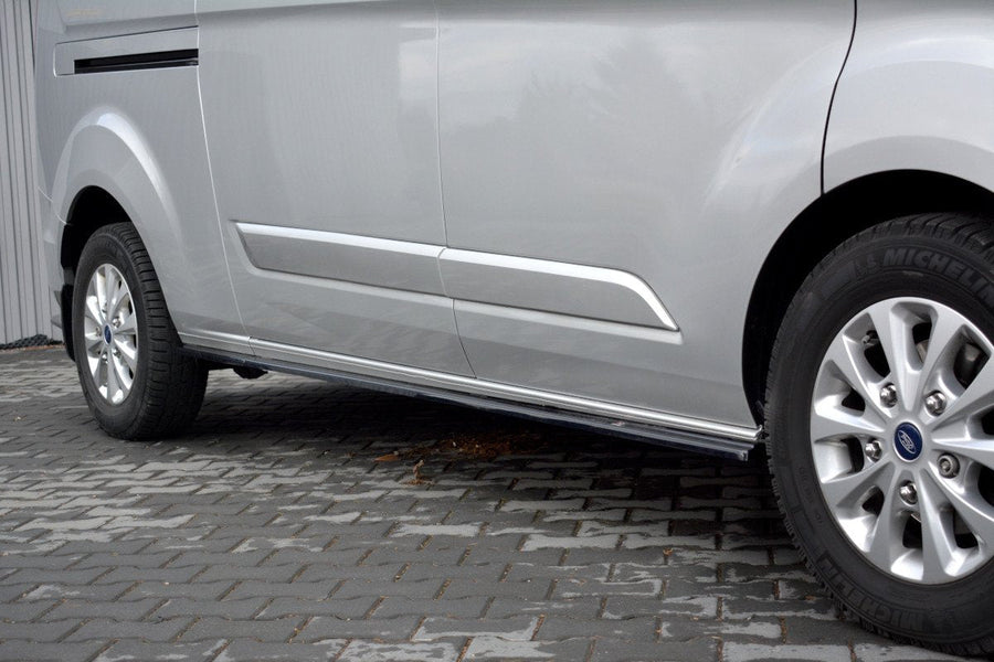 Maxton sideskørter til Ford Transit Custom Mk1 Facelift – blank sort – billede 1 af 7