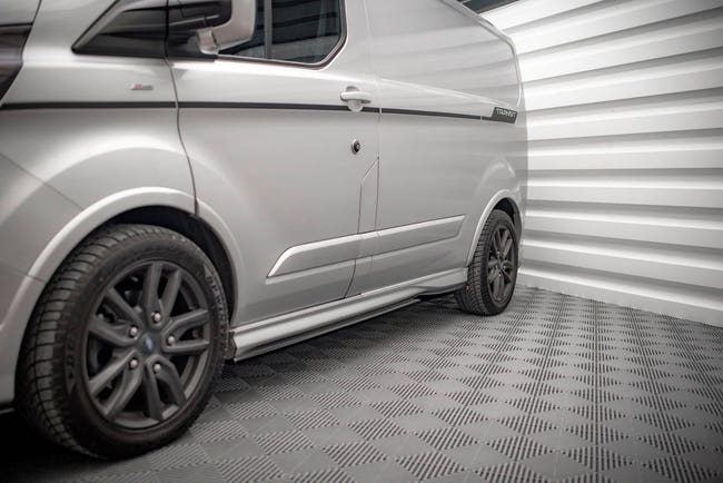 Maxton sideskørter til Ford Transit Custom ST-Line Mk1 Facelift – blank sort – billede 1 af 5