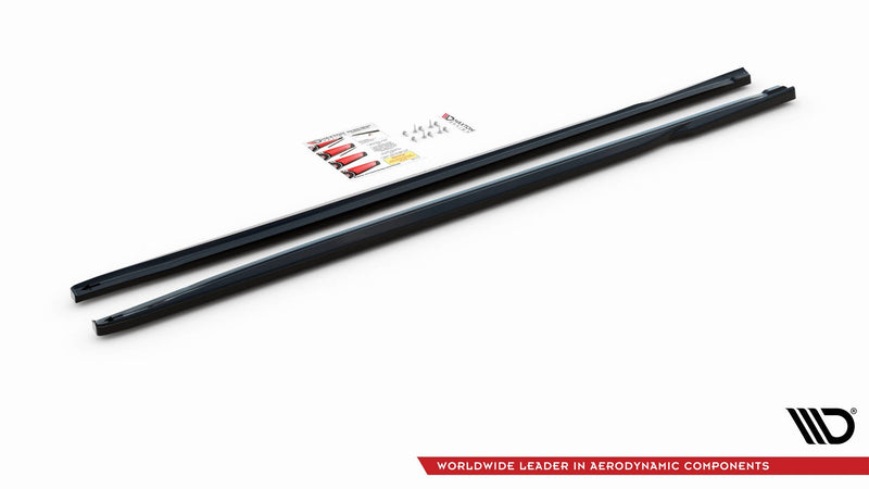 Maxton sideskørter til Honda Civic Mk9 – blank sort – billede 3 af 4