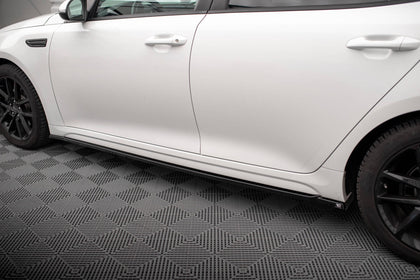Maxton sideskørter til Kia Optima Mk4 Facelift – blank sort – billede 3 af 5