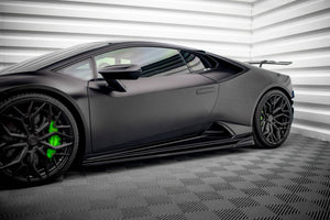 Maxton sideskørter til Lamborghini Huracan EVO – blank sort – billede 1 af 9