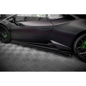 Maxton sideskørter til Lamborghini Huracan EVO – blank sort – billede 3 af 9