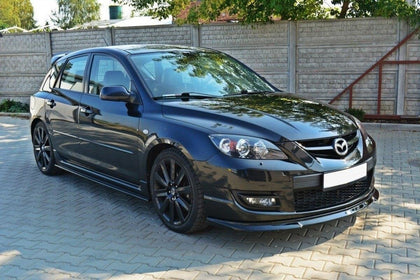 Maxton sideskørter til Mazda 3 MPS Mk1 – blank sort – billede 3 af 5