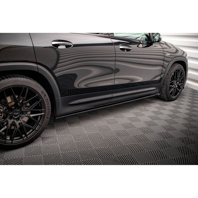 Maxton sideskørter til Mercedes-AMG GLB 35 / AMG-Line X247 – blank sort – billede 2 af 5