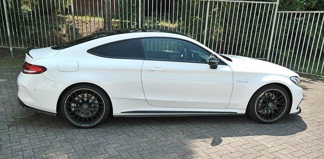 Maxton sideskørter til Mercedes C-class C205 63AMG Coupe – blank sort – billede 1 af 5