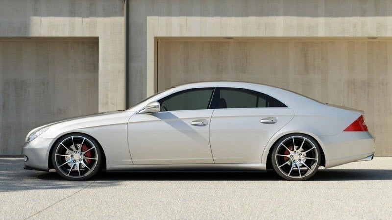 Maxton sideskørter til Mercedes C219 – blank sort – billede 1 af 7