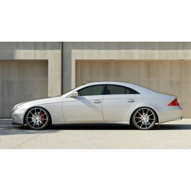 Maxton sideskørter til Mercedes C219 – blank sort – billede 1 af 7