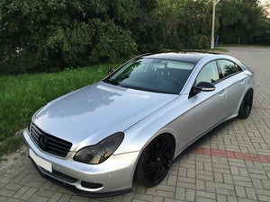 Maxton sideskørter til Mercedes C219 – blank sort – billede 4 af 7