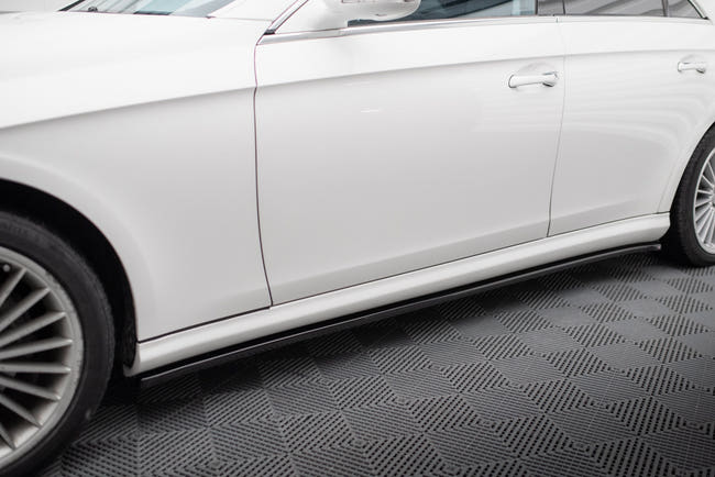 Maxton sideskørter til Mercedes CLS C219 55AMG – blank sort – billede 2 af 5