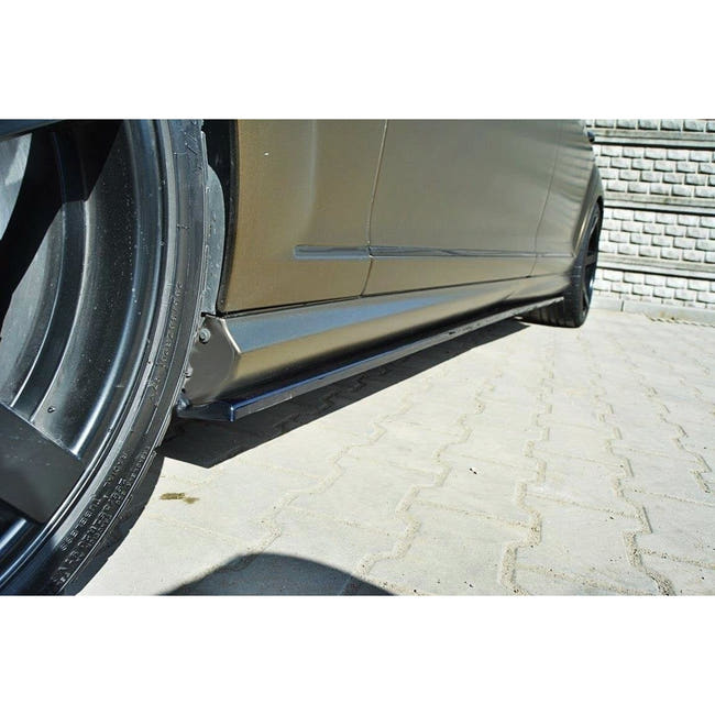 Maxton sideskørter til Mercedes S-CLASS W221 AMG LWB – blank sort – billede 1 af 3