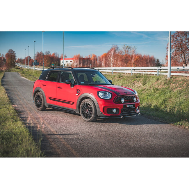 Maxton sideskørter til Mini Countryman Mk2 F60 JCW – blank sort – billede 2 af 6