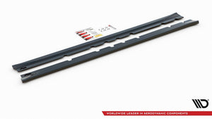 Maxton sideskørter til Mitsubishi Lancer Mk8 – blank sort – billede 3 af 5