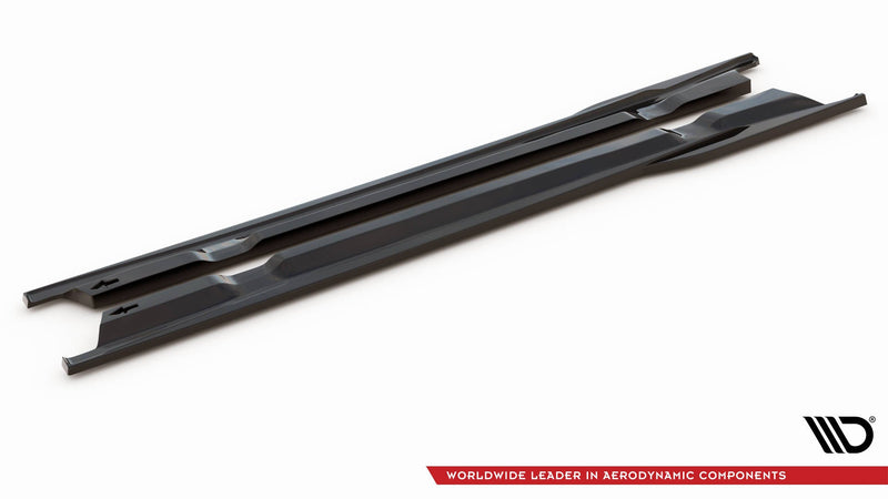Maxton sideskørter til Nissan GTR R35 Facelift – blank sort – billede 4 af 5