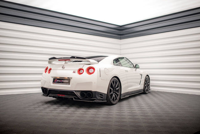 Maxton sideskørter til Nissan GTR R35 Facelift – blank sort – billede 2 af 5