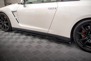 Maxton sideskørter til Nissan GTR R35 Facelift – blank sort – billede 3 af 5