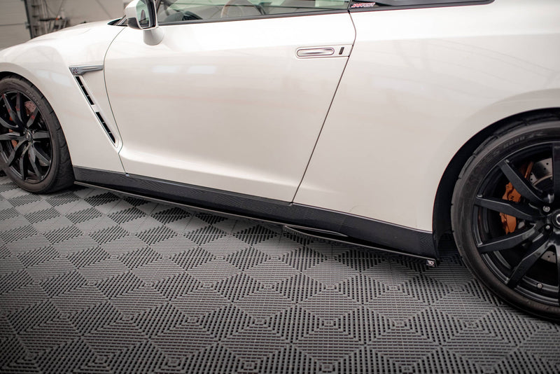 Maxton sideskørter til Nissan GTR R35 Facelift – blank sort – billede 3 af 5