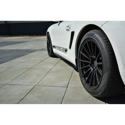Maxton sideskørter til Porsche Cayman S 987C – blank sort – billede 2 af 3
