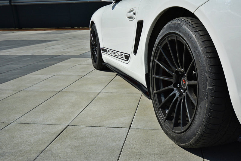 Maxton sideskørter til Porsche Cayman S 987C – blank sort – billede 2 af 3