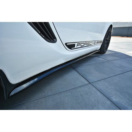 Maxton sideskørter til Porsche Cayman S 987C – blank sort – billede 3 af 3