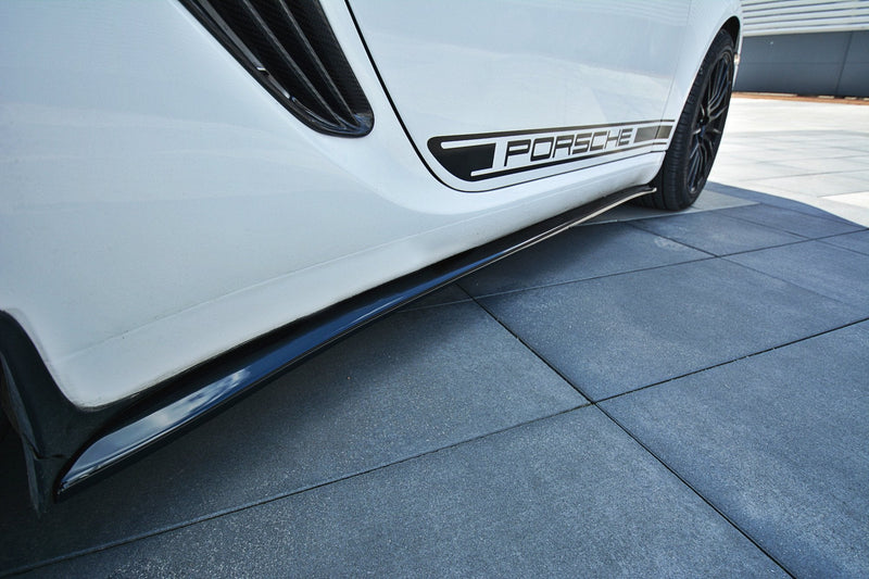 Maxton sideskørter til Porsche Cayman S 987C – blank sort – billede 3 af 3
