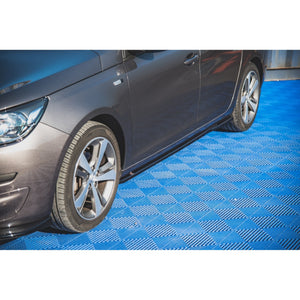 Maxton sideskørter til Peugeot 308 SW Mk2 – blank sort – billede 1 af 6